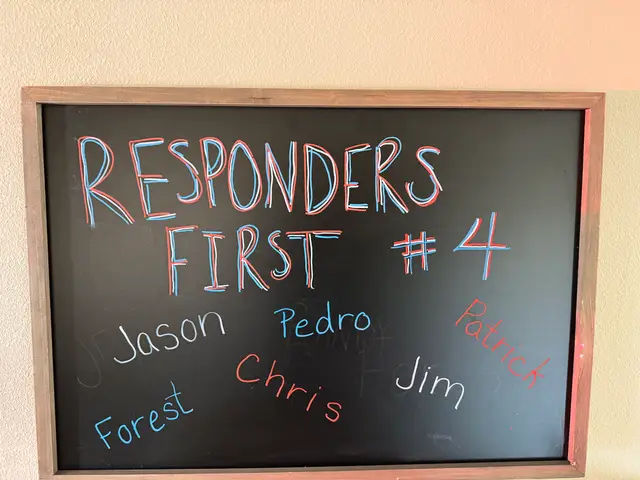 Chalkboard marking Responders First Wellness Program No. 4