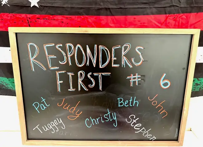Chalkboard marking Responders First Wellness Program No. 6