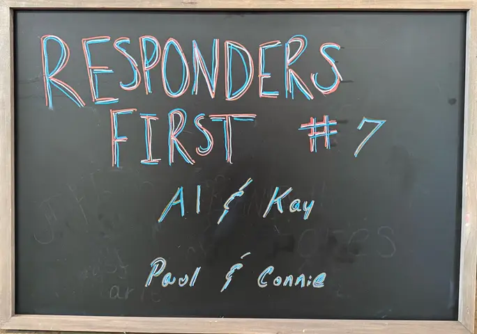 Chalkboard marking Responders First Wellness Program No. 7